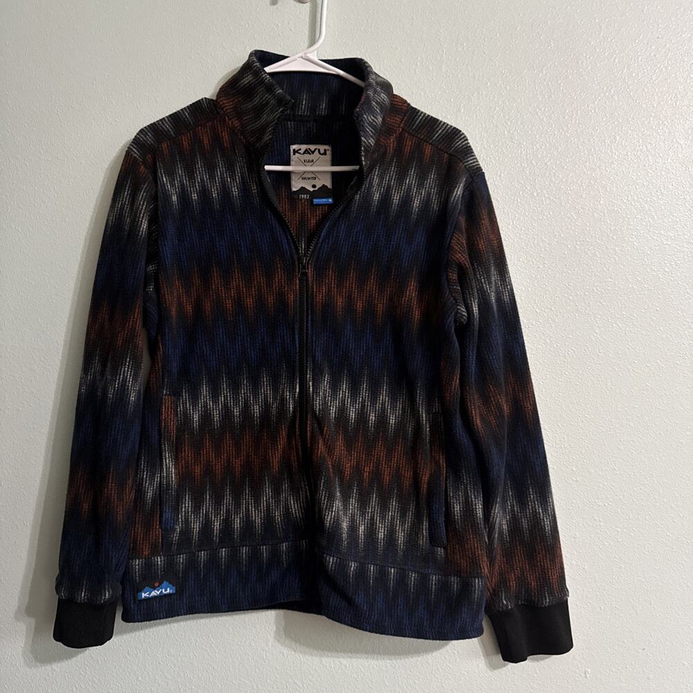 Kavu Fleece Full Zip Jacket Bold Strip‎ Multicolor outdoor Womens Medium